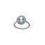 Anillo plata de salvatore rodio en forma de óvalo espinel verde alrededor